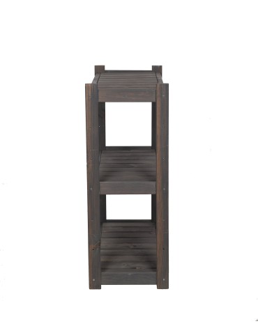 Regał drewniany do spiżarni LSR 3 półki proste Szary - produkt 2