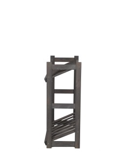 Regał drewniany na skrzynki LSR 2 półki na skrzynie Szary - product 2