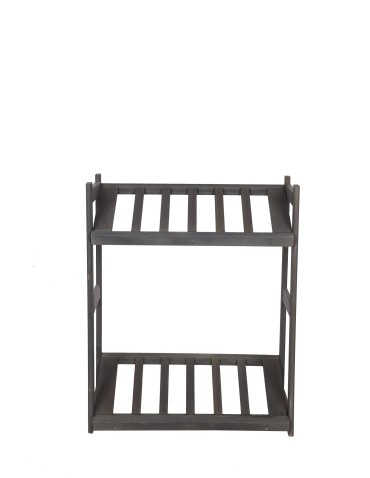 Regały - Regał drewniany na skrzynki LSR 2 półki na skrzynie Szary - product 3