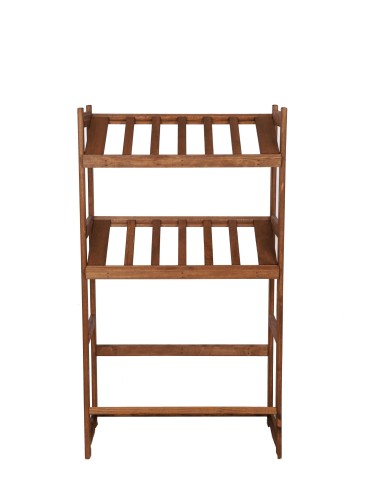 Regały - Regał drewniany na skrzynki LSR 3 półki na skrzynie Brązowy - product 8