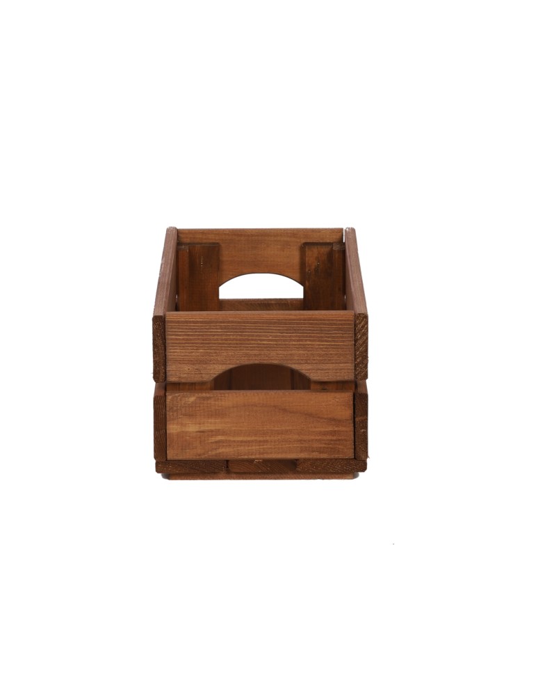 Skrzynie i skrzynki drewniane - Drewniana Skrzyneczka 16,5x30x20 cm SD - Brązowa - produkt b2b.wamar.biz 2