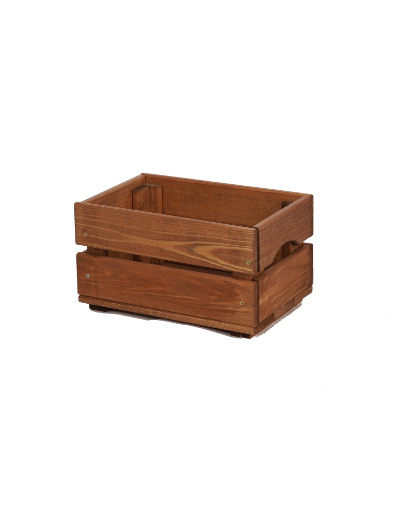 Skrzynie i skrzynki drewniane - Drewniana Skrzyneczka 16,5x30x20 cm SD - Brązowa - produkt b2b.wamar.biz 4