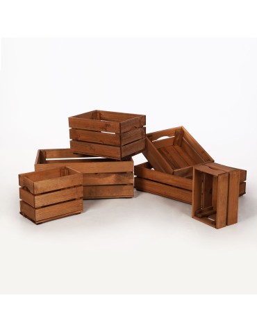 Skrzynie i skrzynki drewniane - Drewniana Skrzyneczka 16,5x30x20 cm SD - Brązowa - produkt 6