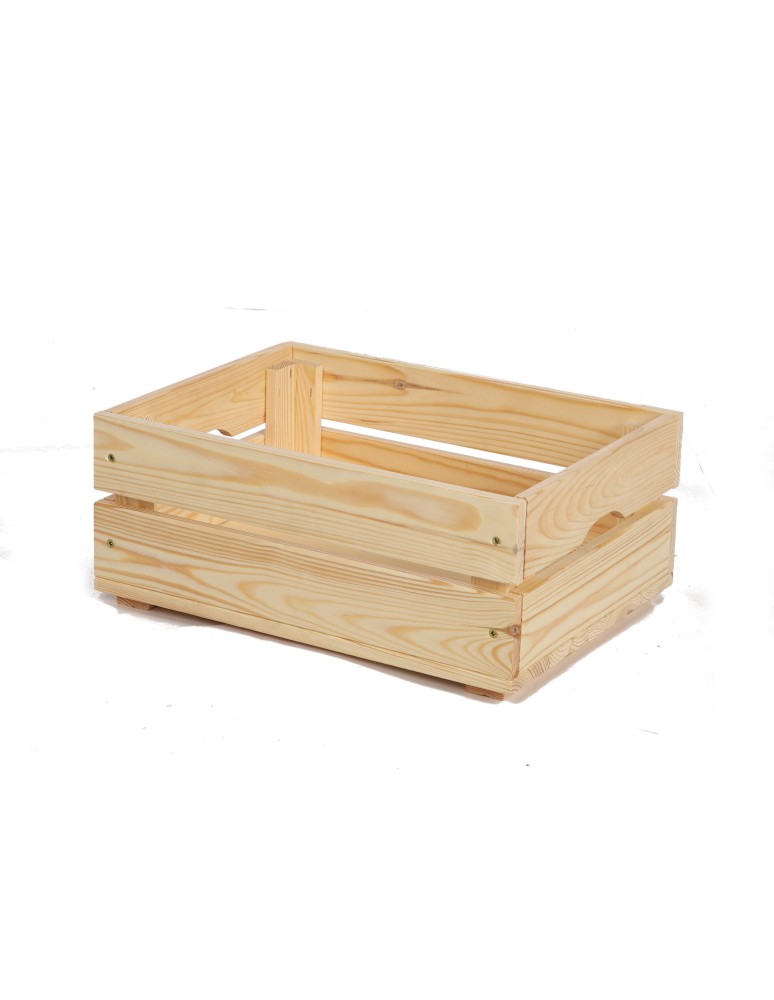 Skrzynie i skrzynki drewniane - Drewniana Skrzynka 16,5x40x30 cm SD - Naturalna - product b2b.wamar.biz 2