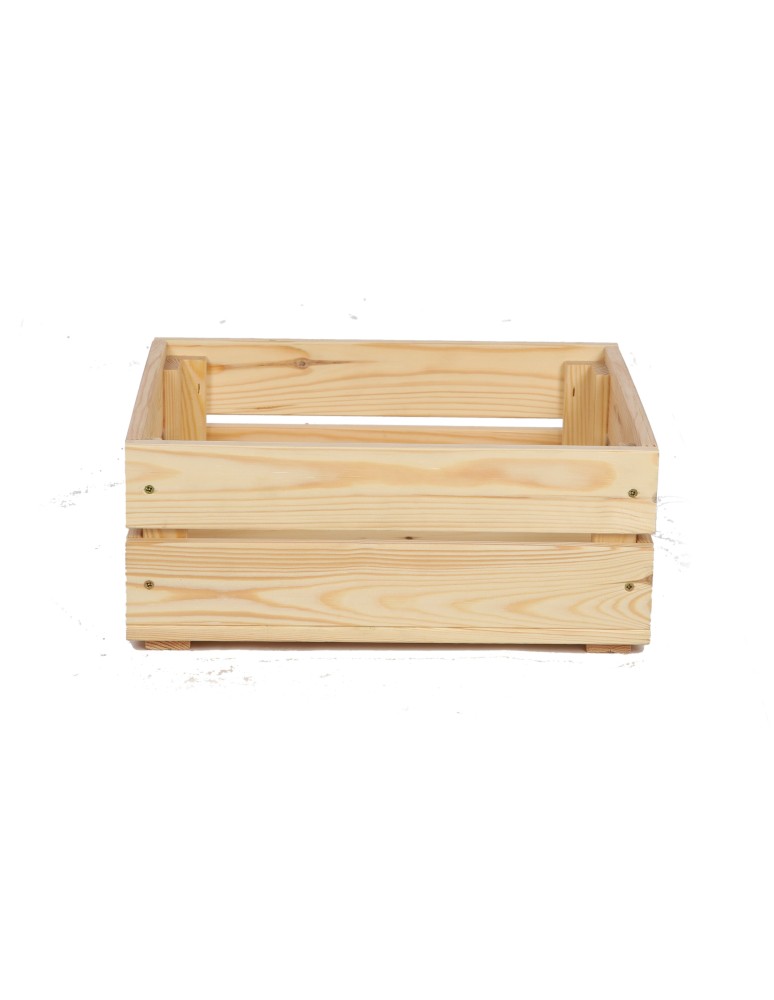 Skrzynie i skrzynki drewniane - Drewniana Skrzynka 16,5x40x30 cm SD - Naturalna - product b2b.wamar.biz 4