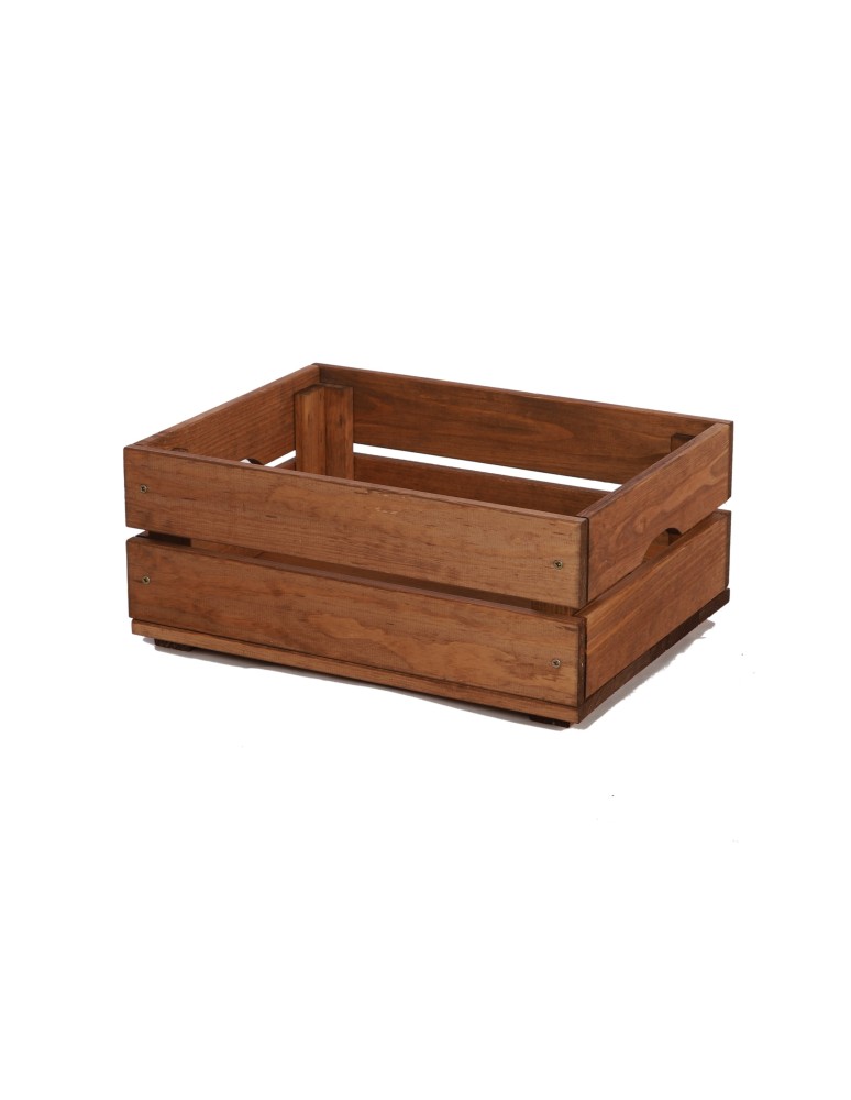 Skrzynie i skrzynki drewniane - Drewniana Skrzynka 16,5x40x30 cm  SD - Brązowa - product b2b.wamar.biz 2