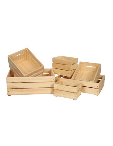 Skrzynie i skrzynki drewniane - Drewniana Skrzynia 16,5x60x40 cm SD - Naturalna - product 6