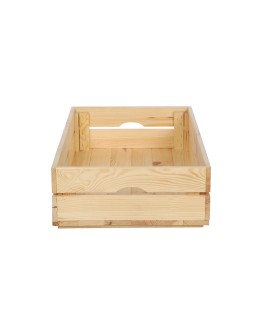 Drewniana Skrzynia 16,5x60x40 cm  SD - Naturalna - product 2