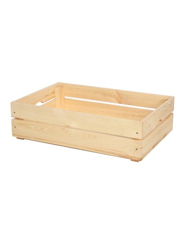 Skrzynie i skrzynki drewniane - Drewniana Skrzynia 16,5x60x40 cm SD - Naturalna - product 4