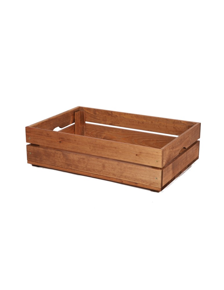 Skrzynie i skrzynki drewniane - Drewniana Skrzynia 16,5x60x40 cm SD - Brązowa - produkt b2b.wamar.biz 5