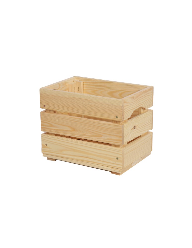 Skrzynie i skrzynki drewniane - Drewniana Skrzyneczka 24x30x20 cm SD - Naturalna - product b2b.wamar.biz 2