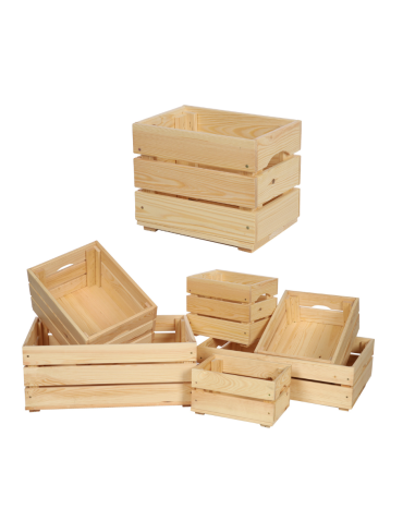 Drewniana Skrzyneczka 24x30x20 cm SD - Naturalna