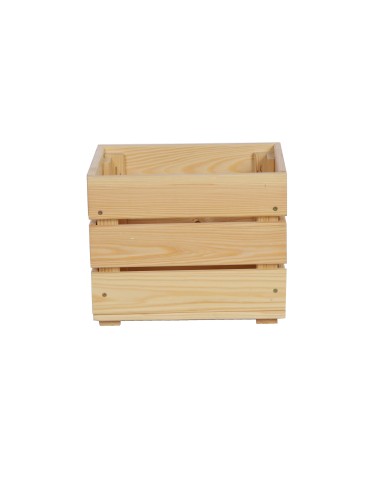 Skrzynie i skrzynki drewniane - Drewniana Skrzyneczka 24x30x20 cm SD - Naturalna - product 3