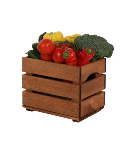 Drewniana Skrzyneczka 24x30x20 cm  SD - Brązowa - product 2