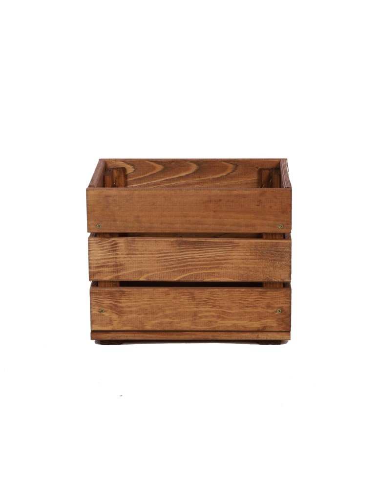 Skrzynie i skrzynki drewniane - Drewniana Skrzyneczka 24x30x20 cm  SD - Brązowa - produkt b2b.wamar.biz 4