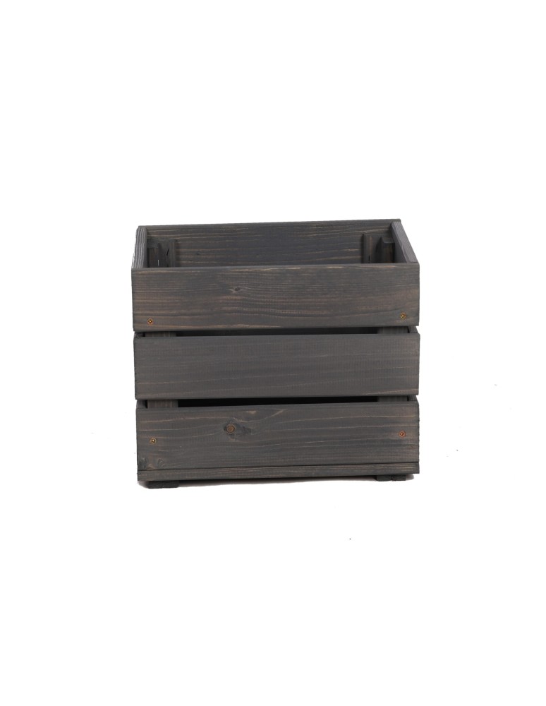 Skrzynie i skrzynki drewniane - Drewniana Skrzyneczka 24x30x20 cm  SD - Szara - product b2b.wamar.biz 5