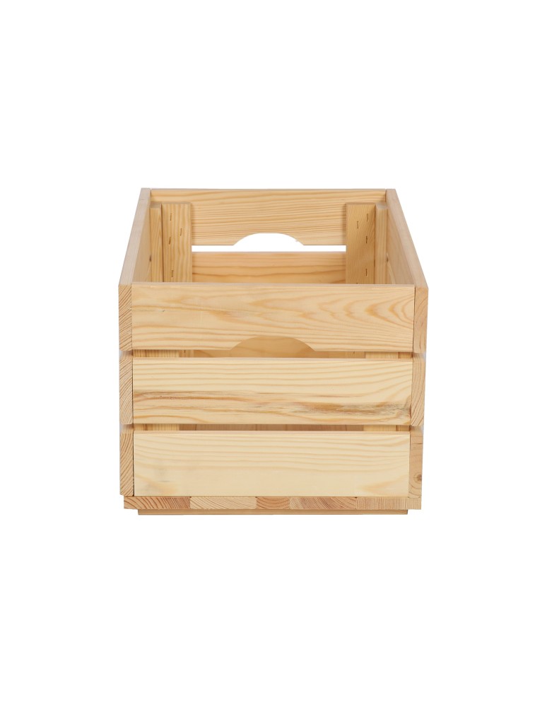 Skrzynie i skrzynki drewniane - Drewniana Skrzynka 24x40x30 cm  SD - Naturalna - product b2b.wamar.biz 2