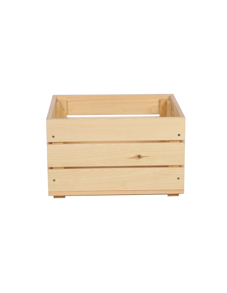 Skrzynie i skrzynki drewniane - Drewniana Skrzynka 24x40x30 cm  SD - Naturalna - product b2b.wamar.biz 4