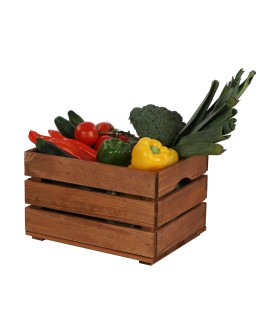 Drewniana Skrzynka 24x40x30 cm  SD - Brązowa - product 2