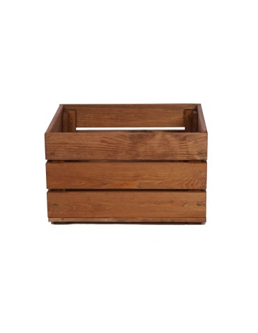 Skrzynie i skrzynki drewniane - Drewniana Skrzynka 24x40x30 cm  SD - Brązowa - product 4