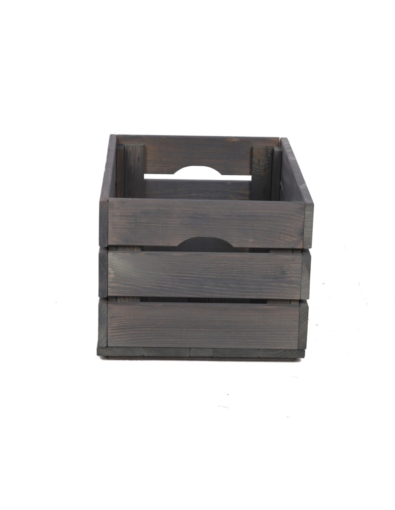 Skrzynie i skrzynki drewniane - Drewniana Skrzynka 24x40x30 cm  SD - Szara - product b2b.wamar.biz 3