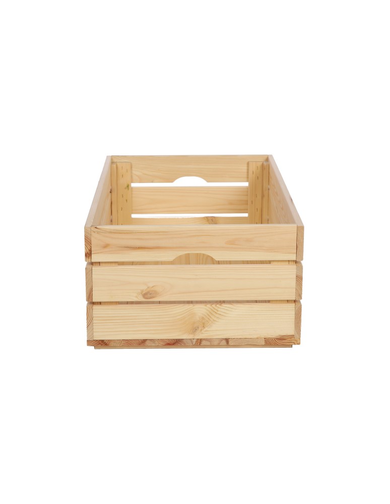 Skrzynie i skrzynki drewniane - Drewniana Skrzynia 24x60x40 cm SD - Naturalna - product b2b.wamar.biz 3