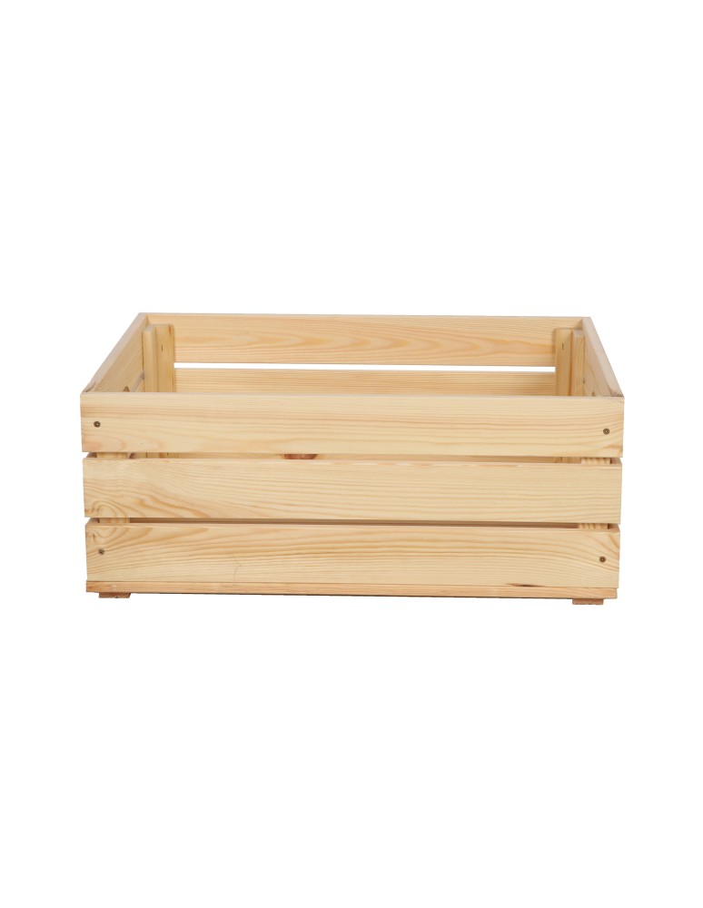 Skrzynie i skrzynki drewniane - Drewniana Skrzynia 24x60x40 cm SD - Naturalna - product b2b.wamar.biz 4