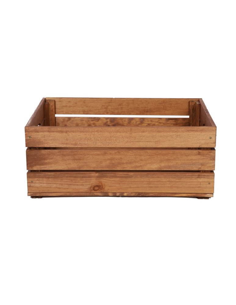 Skrzynie i skrzynki drewniane - Drewniana Skrzynia 24x60x40 cm  SD - Brązowa - product b2b.wamar.biz 3
