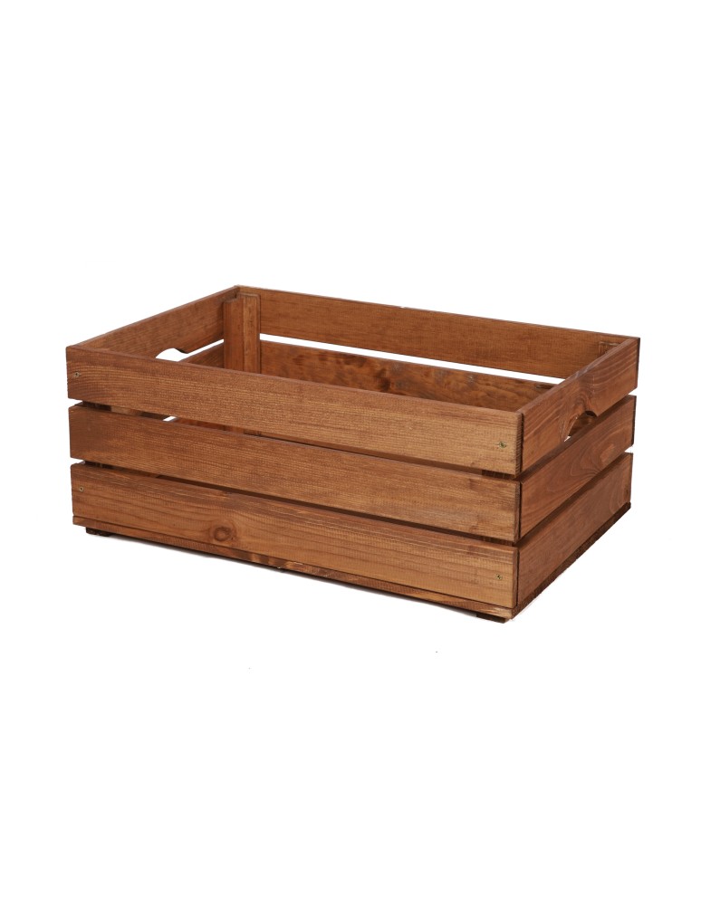 Skrzynie i skrzynki drewniane - Drewniana Skrzynia 24x60x40 cm  SD - Brązowa - product b2b.wamar.biz 4