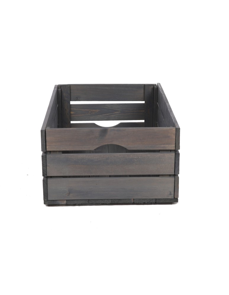 Skrzynie i skrzynki drewniane - Drewniana Skrzynia 24x60x40 cm SD - Szara - product b2b.wamar.biz 2