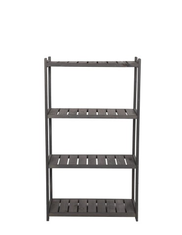 Regały - Regał drewniany do spiżarni LSR 4 półki proste Szary - product 4