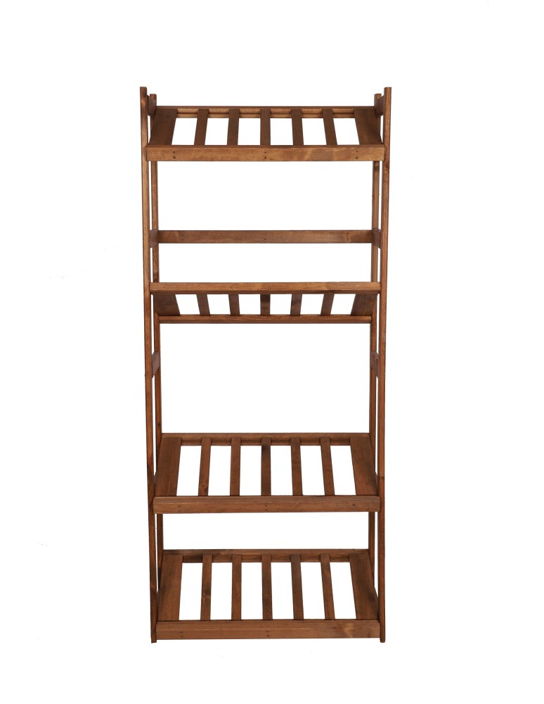 Regały - Regał drewniany na skrzynki LSR 4 półki na skrzynie Brązowy - product b2b.wamar.biz 6