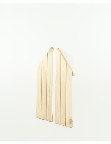 Regały - Narożna półka ażurowa do regału MAXI 82,5x26,5 cm Naturalna - product 3