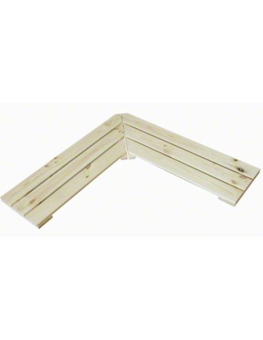 Regały - Narożna półka ażurowa do regału MAXI 82,5x26,5 cm Naturalna - product 4