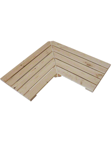 Regały - Narożna półka ażurowa do regału MAXI 82,5x44,5 cm Naturalna - product 3