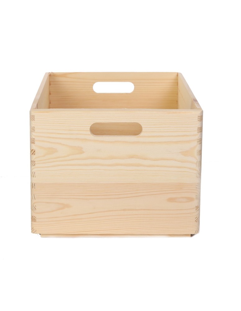 Skrzynie i skrzynki drewniane - Drewniana Skrzynka S-01 / 23x40x30 cm - Naturalna - product b2b.wamar.biz 4