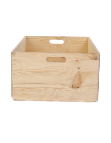 Skrzynie i skrzynki drewniane - Drewniana Skrzynka S-02 / 23x60x40 cm - Naturalna - product 3