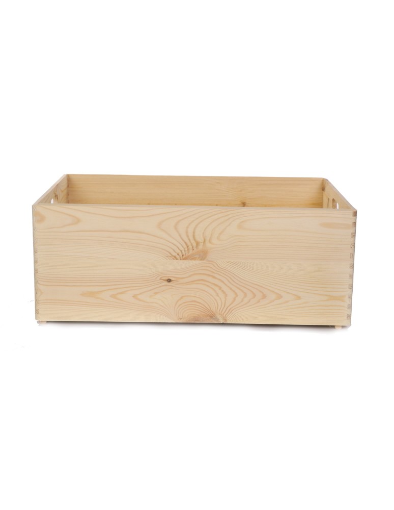 Skrzynie i skrzynki drewniane - Drewniana Skrzynka S-02 / 23x60x40 cm - Naturalna - product b2b.wamar.biz 4