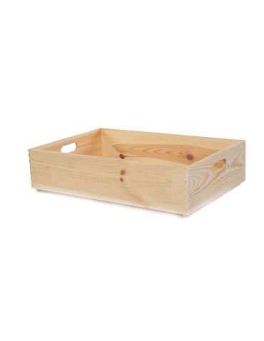 Skrzynie i skrzynki drewniane - Drewniana Skrzynka S-04 / 13,5x60x40 cm - Naturalna - product 4