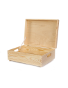 Drewniana Skrzynka z wiekiem S-08 / 13,5x40x30 cm - Naturalna