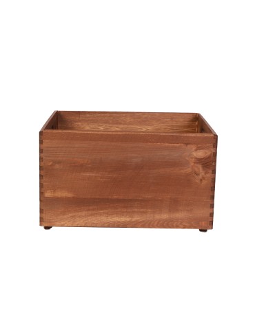 Drewniana Skrzynka S-01 / 23x40x30 cm - Brązowa - produkt 2