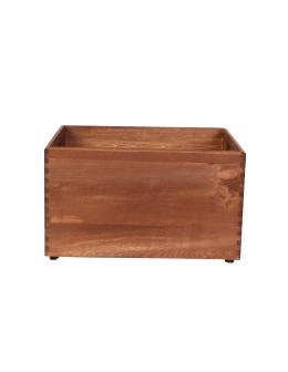 Drewniana Skrzynka S-01 / 23x40x30 cm - Brązowa - product 2