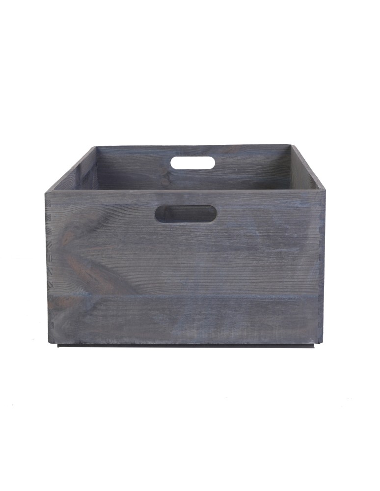 Skrzynie i skrzynki drewniane - Drewniana Skrzynka S-02 / 23x60x40 cm - Szara - product b2b.wamar.biz 2