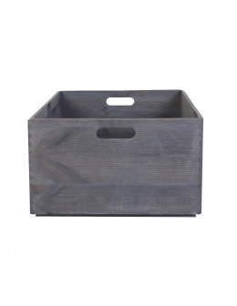 Drewniana Skrzynka S-02 / 23x60x40 cm - Szara - product 2