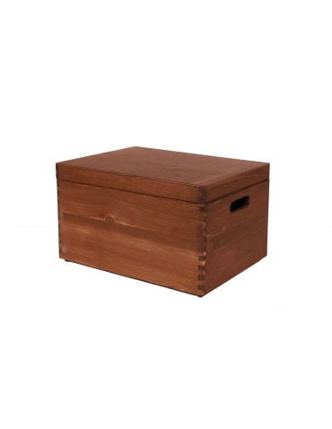 Strona główna - Drewniana Skrzynka z wiekiem S-03 / 23x40x30 cm - Brązowa - product 4