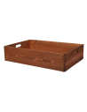 Drewniana Skrzynka S-04 / 13,5x60x40 cm - Brązowa