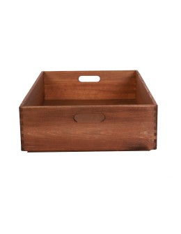Drewniana Skrzynka S-04 / 13,5x60x40 cm - Brązowa - product 2