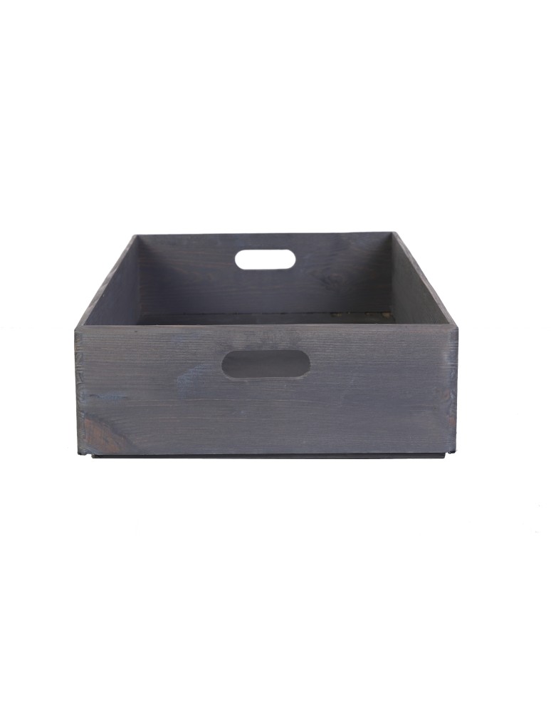 Skrzynie i skrzynki drewniane - Drewniana Skrzynka S-04 / 13,5x60x40 cm - Szary - product b2b.wamar.biz 2