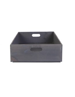 Drewniana Skrzynka S-04 / 13,5x60x40 cm - Szary - product 2