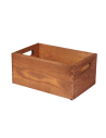 Drewniana Skrzynka S-05 / 13,5x30x20 cm - Brązowa